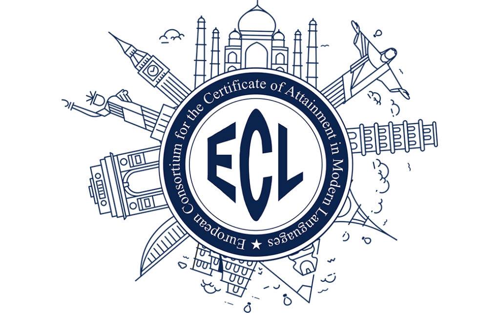 Logo der internationalen ECL-Deutschprüfung, in Deutschland anerkannt