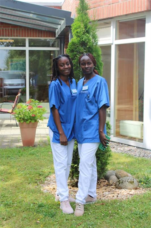 An ETALL student training in nursing in Germany