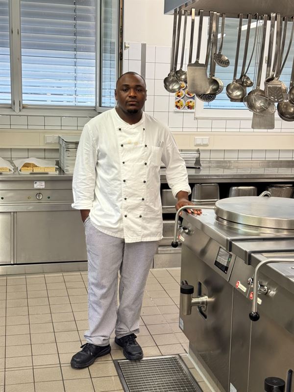 Joresse AWOUNAN, a former ETALL student, in Solingen