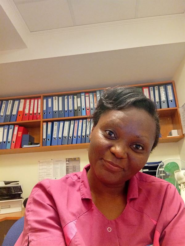 Hortance Gaelle OWONA MPOUET, a former ETALL student, in Berlin