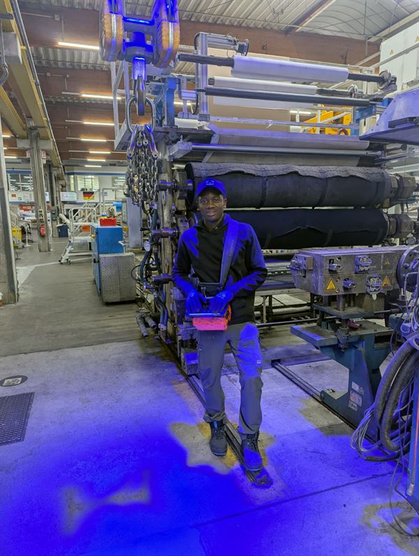 Thiery Vares YEPDJOUO NGONDJOU during his process engineering training